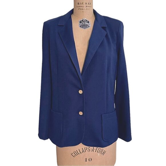 Vintage 80s Cape Cod Match Mates Blue Pants Suit - Picture 2 of 15